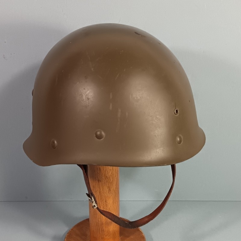 CASQUE FRANCAIS MODELE 1951 AVEC CAMOUFLAGE CAPUCHE KAKI MODELE 47 CASQUE LOURD H.R. 1955 + LINER FRANCK 1953